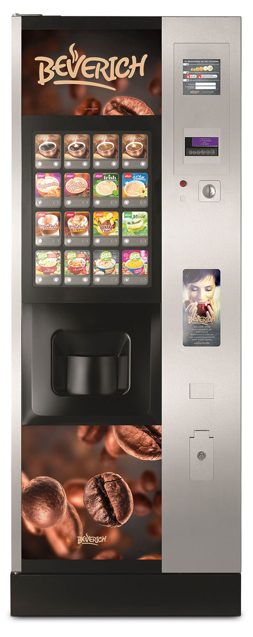 InCup Automat der Firma Sielaff (Viertelbasen mit 3-Schneckensystem)